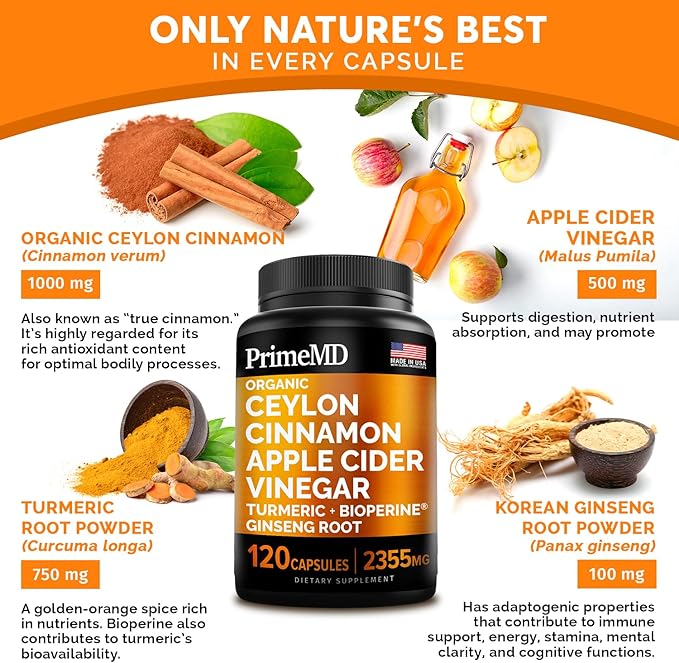 4-in-1 Liquid Biotin Collagen Keratin Saw Palmetto Drops (2 fl oz - 3 Pack) &amp 5-in-1 Ceylon Cinnamon w Turmeric &amp Ginseng Root (120ct) Bundle - Hair Skin Nails &amp Immune Support Suppleme