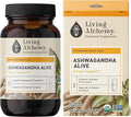 Living Alchemy Ashwagandha Supplement - Fermented Ashwagandha with Bacopa &amp Turmeric Curcumin Supplement - Sleep Quality Cognitive Mood Support Supplement for Men &amp Women - Vegan Non-GMO 6