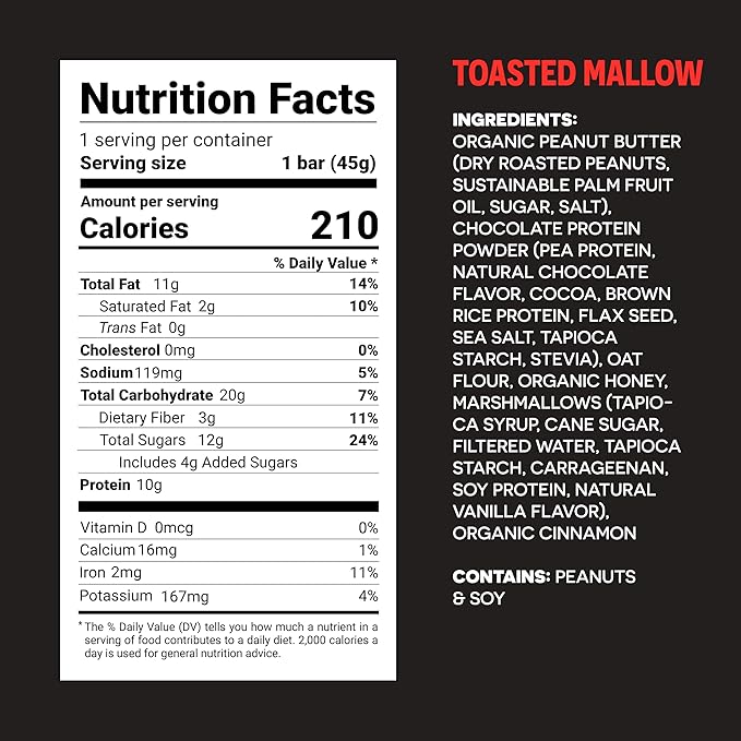 FROPRO Plant Protein Snack Bars - Plant Based Protein Bars All-Natural Gluten Dairy &amp Soy Free High Protein Bars with Low Calories | Sweet Tooth Sampler 24 Pack