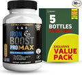 Iron Boost Pro Max Extra Strength Dietary Supplement Organic Maca Root Blend 60 Capsules 30-Day Supply (5)