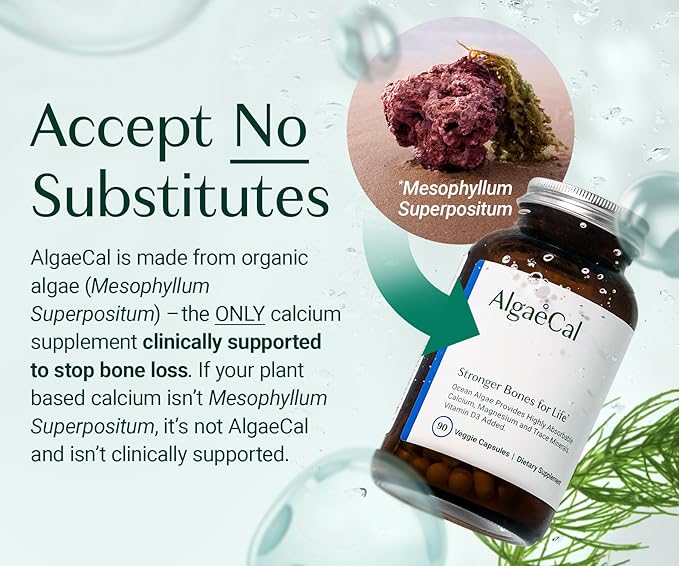 AlgaeCal Magnesium Relax™ - Chelated Magnesium with Ashwagandha for Sleep &amp Occasional Anxiety and Algaecal - Plant Based Calcium Supplement with Vitamin D3 for Bone Strength