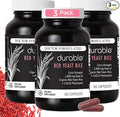 Durable RED Yeast Rice – Organic 1600 mg Extra Strength + CoQ10 Phytosome – Supports Healthy Cholesterol Heart Lipids &amp Circulation – Doctor Formulated Non-GMO Vegan Made in USA (180 Capsule