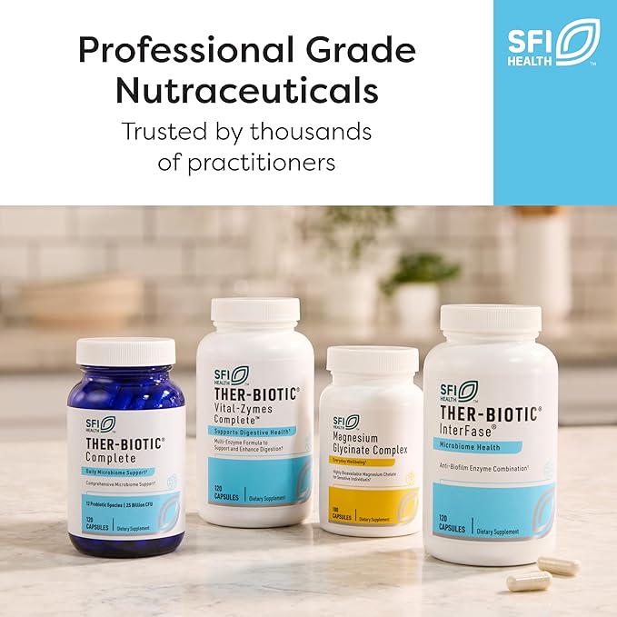 Klaire Labs SFI Health Pro-5 Probiotic - 25 Billion CFU High Dose Multispecies Gut Recolonization Support for Men &amp Women Hypoallergenic &amp Dairy-Free (60 Capsules 2 Pack)