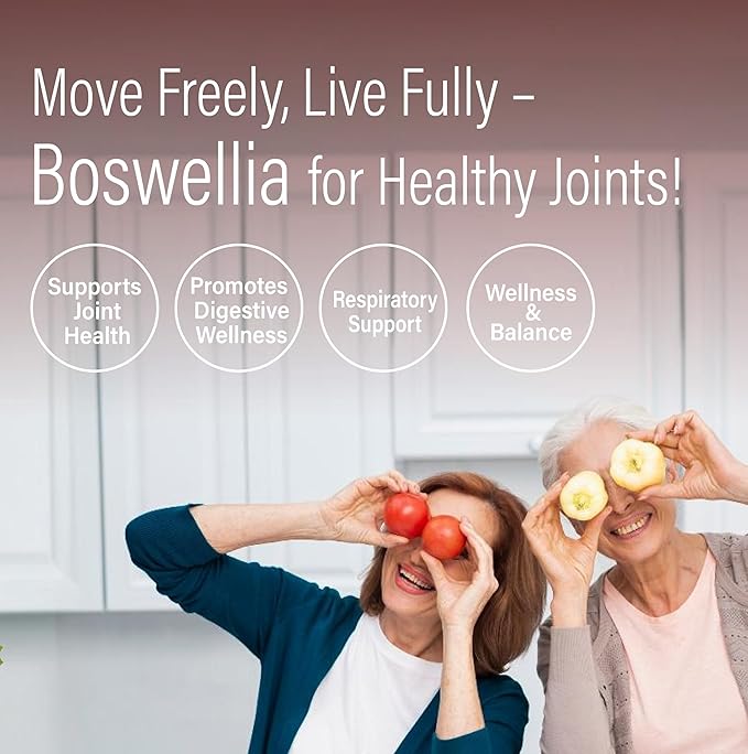 Super Boswellia Serrata with G-FOS - 98% Boswellic Acid - Supports Joint &amp Mobility Health - 180 Vegan Capsules 180 Day Supply