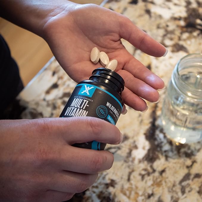 Wilderness Athlete - High Performance Multi Vitamin + Peak Immunity | Daily Multivitamin for Men &amp Women - Immune System Support - Vitamin D Vitamin C Zinc Supplements
