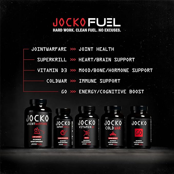 Jocko Fuel Immune Support Supplement - Elderberry with Zinc &amp Vitamin C for Adults - Immune Defense with Vitamin C D3 Superfoods Herbs &amp Minerals (90 Capsules)