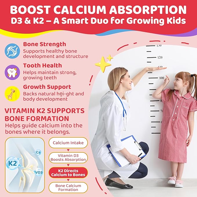 Collagen Peptide &amp Vitamin D3 K2 + Calcium Liquid-Filled Gummies