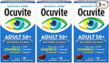 Ocuvite Adult 50+ Eye Vitamins and Mineral Supplements with Lutein Zeaxanthin and Omega-3 90 Soft Gels (Pack of 3)