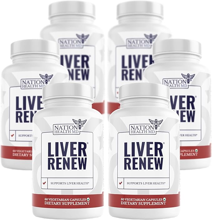 Liver Renew - Liver Cleanse Detox &amp Repair - Liver Support Supplement with Artichoke Extract Milk Thisle Dandelion and Turmeric - 360 Capsules