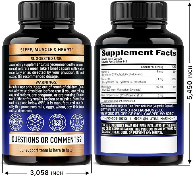 Magnesium Glycinate with Glycine &amp Taurine Capsules