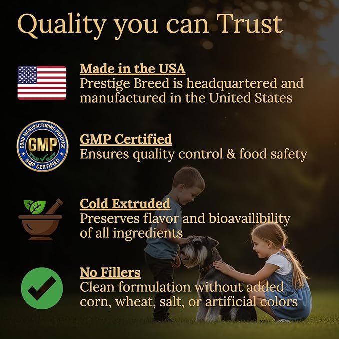 Multivitamins Balanced Nutrition for Your Schnauzer 90 Count Made in The USA with Real Bacon