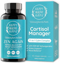 Zen Again Cortisol Manager with Ashwagandha KSM-66® | Cortisol Supplements for Women | 11-in-1 Complex | Natural Stress Support Supplement with L-Theanine Rhodiola &amp Magnesium | Vegan 60 Ct
