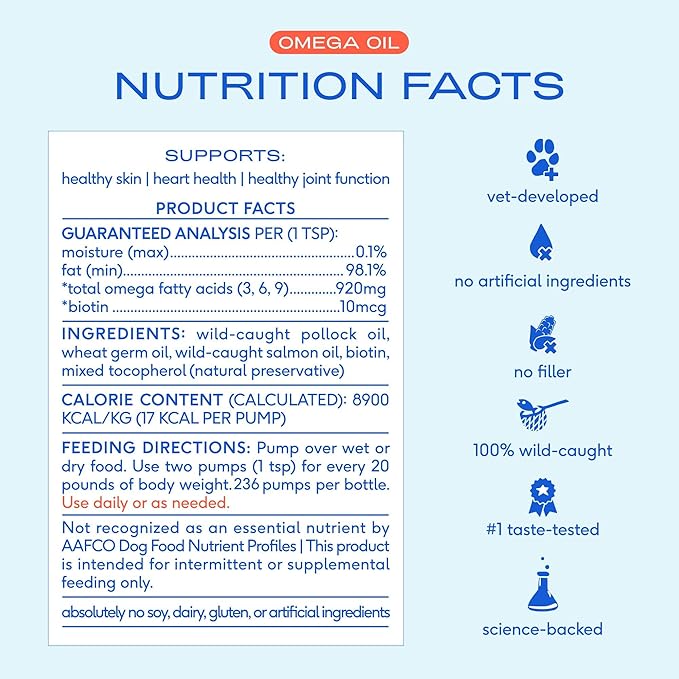 Native Pet Pup Power-Up Bundle: Colostrum for Dogs (120 Scoops) &amp Omega Oil for Dogs (16 Oz) - Bovine Colostrum Powder &amp Fast-Absorbing Omega 3 6 9 Supplement