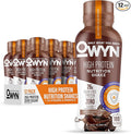 OWYN Only What You Need High Protein Shake Chocolate Flavored 26g Protein 0g Sugar 3g Fiber Dairy Free Plant Based Protein Drink 12 Count