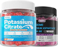 Zinc and Magnesium Supplement with Potassium Citrate 1000mg Gummeis for Women Men