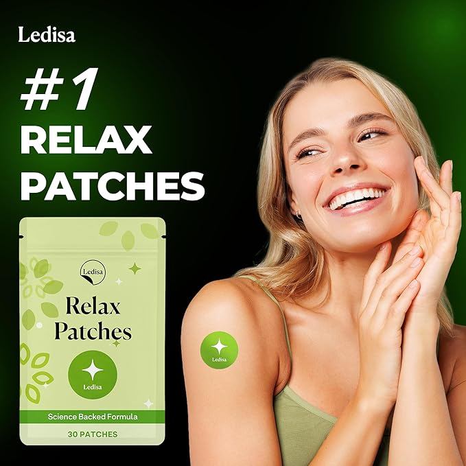 Relax Patches for Women &amp Men | With Rhodiola Rosea Ashwagandha L-Theanine - Relax &amp Unwind | 30 Days Supply
