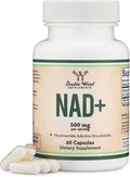 Double Wood Supplements NAD+ Anti Aging &amp Cell Regeneration | 500mg of 95% Pure NAD Plus Per Serving 30 Day Supply | Similar to Nicotinamide Riboside | Third Party Tested Vegan Safe Non-GMO