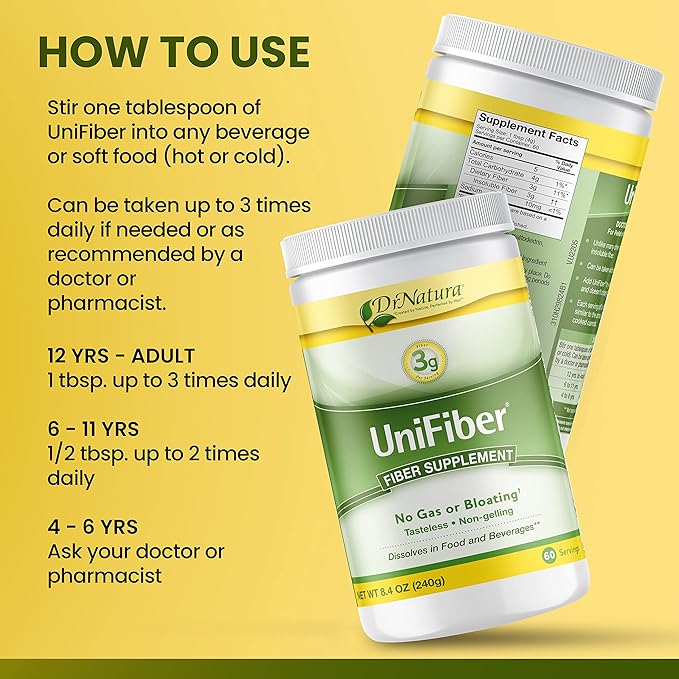 Dr. Natura® Unifiber Natural Fiber Supplement 8.4-Ounce. (Pack of 3)