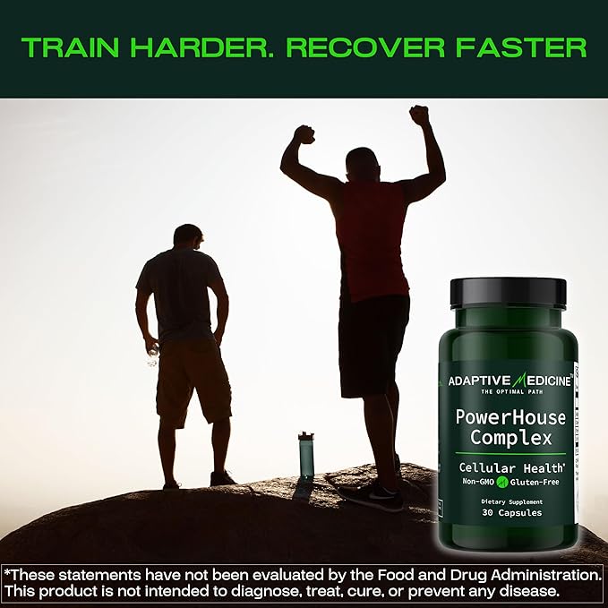 Powerhouse Complex – Supplement for Mitochondrial Support Brain &amp Memory Health Energy Support with L-Ergothioneine ALA CoQ10 &amp PQQ – Cellular Energy Cognition &amp Metabolic Health – 30