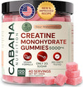 Creatine Monohydrate Gummies 5g - Watermelon Flavored Creatine for Women and Men - Supplement Supports Muscle Gain Energy Pre and Post Workout Focus &amp Cognition Recovery (120 count 40 serving