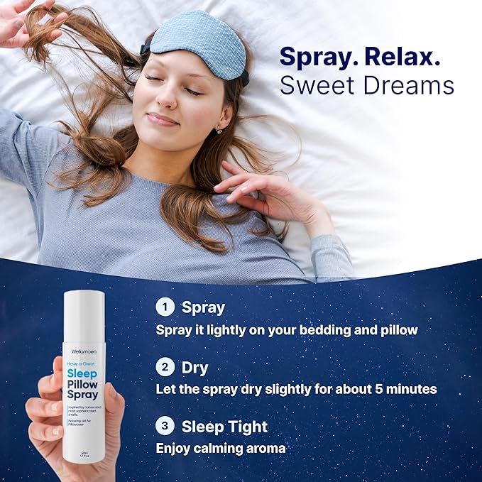 Wellamoon Ultimate Sleep Bundle – Lavender Pillow Spray &amp 3-Pack Extra Strength Sleep Patches (84 Patches Total) – Long-Lasting Nighttime Support with Melatonin &amp Valerian