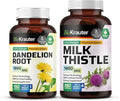 BIO KRAUTER Dandelion Root 100 Capsules &amp Milk Thistle 250 Capsules.