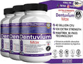 Dentuvium Max Probiotic Supplement - 40 Billion CFU - Supports Teeth Gums Throat Digestive Health - Gluten Free Sugar Free Non-GMO - 60 Capsules (3)