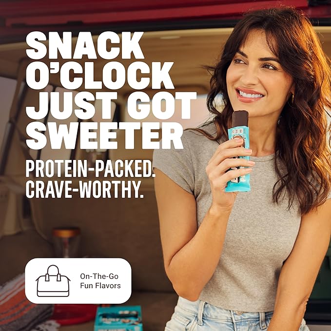BUILT Bar Puff Protein Bars - Coconut - 17g Protein Snack Bars with Collagen - Calorie Conscious &amp Gluten Free - 12 Count