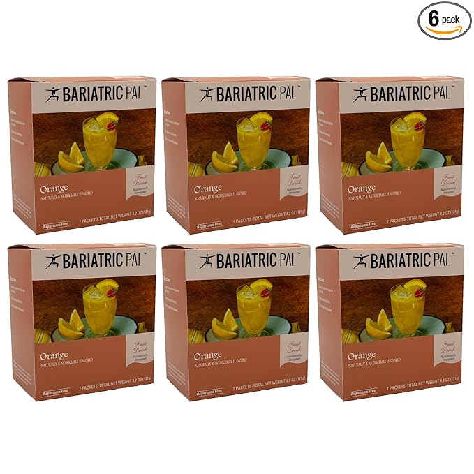 BariatricPal 12g Protein Aspartame-Free Fruit Drink - Orange (6-Pack)