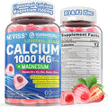 Calcium Supplements for Women Men - Liposomal Calcium 1000mg With Vitamin D3 K2 Magnesium Glycinate Zinc Boron Silica for Bone Health - Sugar Free Calcium Magnesium Zinc Gummies Vegan 60 Count