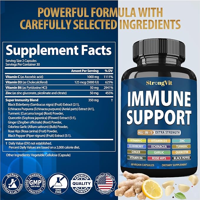 Magnesium Complex &amp Immune Support Bundle (120 Capsules)