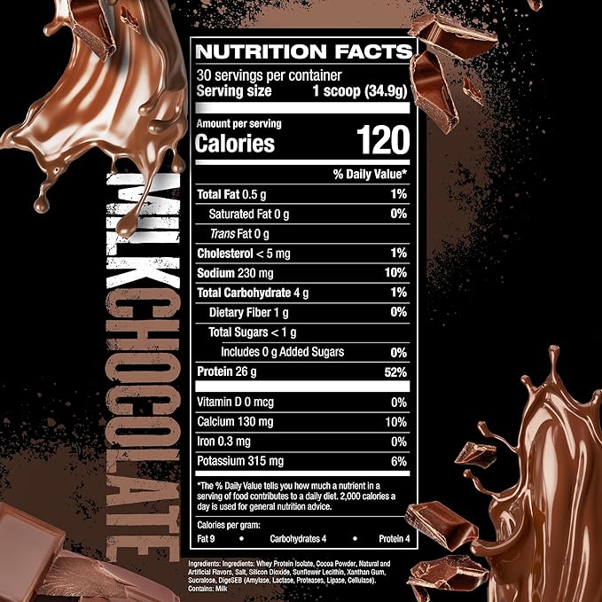 HOSSTILE ISO[H1] Grass Fed Whey Protein Isolate with Digestive Enzymes Whey Protein Powder for Muscle Gain &amp Muscle Recovery Post Workout Recovery Drink Milk Chocolate 30 Servings