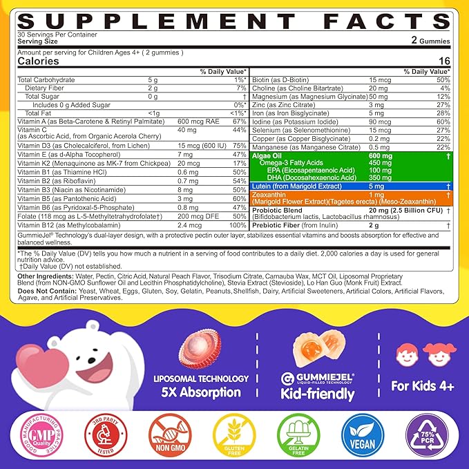 Kids Multivitamin Gummies &amp Kids Super Greens Gummies