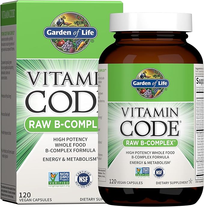 Garden of Life Women's Multivitamin &amp B Complex Vitamins Bundle 120 Tablets &amp 120 Capsules