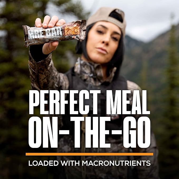 REDCON1 Protein Bar Caramel Trail Mix - 20g of Whole Food Protein + MCT Oil - Easily Digestible Macro Balanced Low Sugar Meal Replacement Bar (12 Bars)