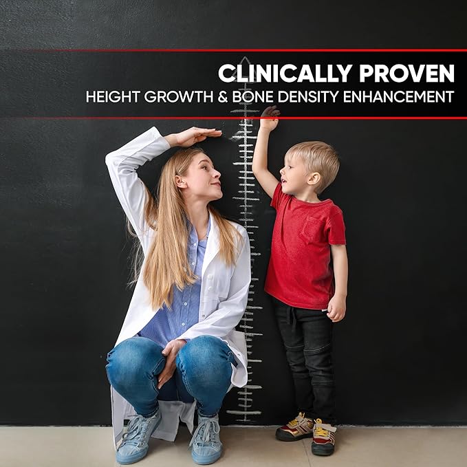 Height Growth Increase Gummies Vitamins Grow Tall Supplement Calcium Magnesium Zinc Ashwagandha Glucosamine Multivitamin for Teens Kids Adults