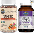 Garden of Life Organics Turmeric Inflammatory Response Gummy 120ct &amp Vitamin Code High Potency Raw Zinc 60ct