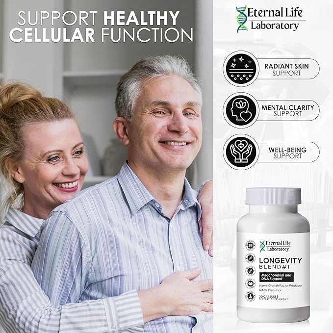 NAD+ Supplement with CoQ10 200mg PQQ Nicotinamide Riboside Shilajit for Anti Aging Skin &amp Cell Vitality Longevity Blend #1 Made with Pure Shilajit and NAD - 30 Veggie Capsules