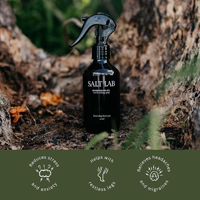 Magnesium Oil Spray Gift for Relaxation Topical Magnesium Spray for Adults Non Sticky Formula Supports Restful Sleep Easy to Apply &amp Quick Drying Fragrance Free Made in Australia