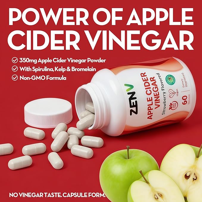ZENV 3-in-1 Beauty from Within Supplement Bundle: Hair Skin &amp Nails Gummies Organic Apple Cider Vinegar Capsules Probiotic Gummies | 60-Day Supply for Radiant Glow &amp Gut Health