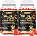 Whey Protein Gummies 9g Protein per Serving Easy to Take Snacks for Men &amp Women Recovery + Gummies for Protein Boost Muscle Energy Support Strawberry Flavor 180 Gummies