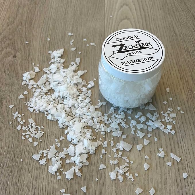 Authentic Zechstein Inside Bulk Magnesium Flakes: Magnesium Chloride Flakes for Baths | Pure Organic Transdermal Elemental Magnesium - 25kg Bag