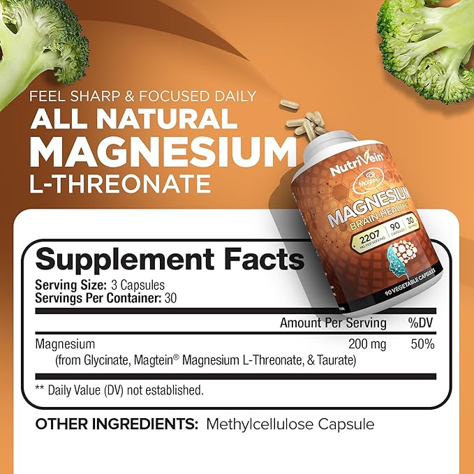 Nutrivein Premium Fadogia Agrestis and Tongkat Ali Supplement &amp Magnesium L-Threonate Bundle: Tongkat Ali Fadogia Agrestis and Magnesium Threonate Supplement Pair for Fitness Recovery &amp Vita