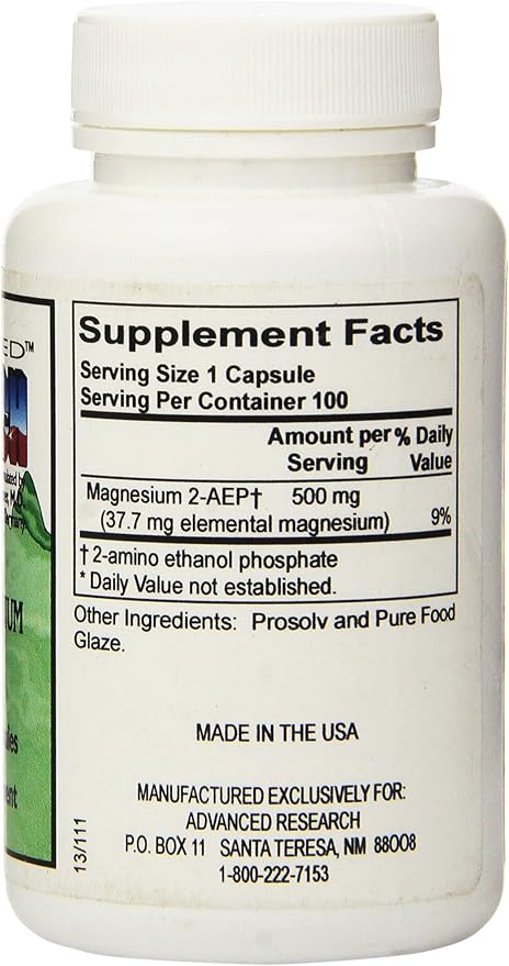 Dr. Hans Nieper 2aep Magnesium Capsules 500 Mg 100 Count
