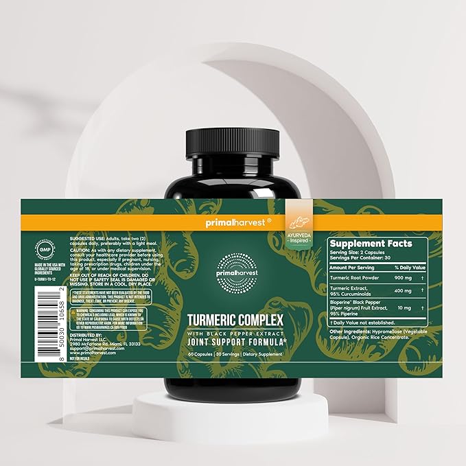 Primal Harvest Daily Two-Step Routine | NAD+ + Turmeric | 2 Pack | 30 Day Supply