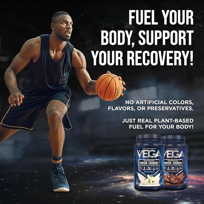 Vega Sport Premium Protein Powder + Recovery Bundle - Vanilla (20 servings) and Chocolate (19 servings) 30g Plant Based Protein 5g BCAAs Low Carb Keto Pea Protein for Women and Men