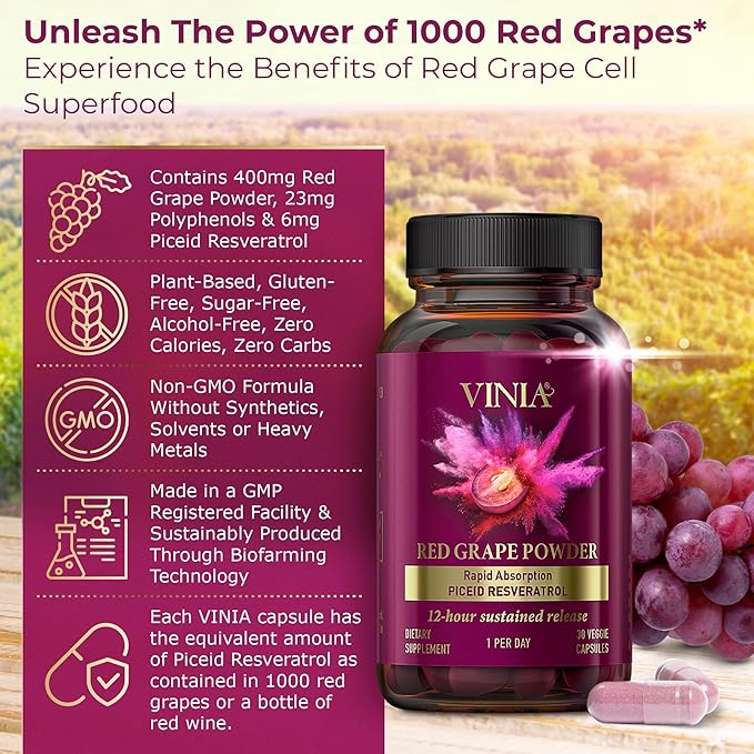 VINIA Super Bundle. 30 Day Supply Supplement Plus Blood Flow Energy Coffee Pods (30).