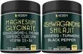 Bundle 6in1 Magnesium Glycinate Supplements &amp 5in1 Ashwagandha Shilajit Supplements
