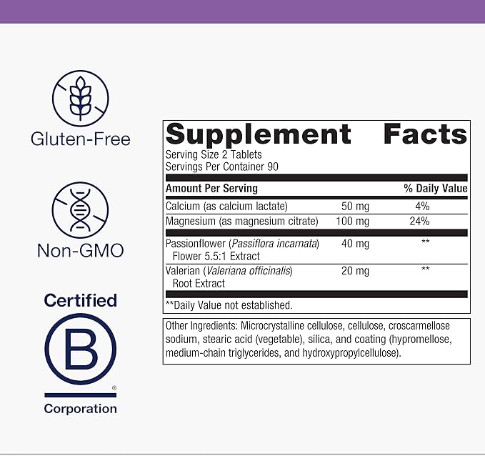 Metagenics MyoCalm - Calcium &amp Magnesium Supplement for Muscle Relaxation* - with Passionflower &amp Valerian Root for Enhanced Absorption - Non-GMO Gluten-Free &amp Vegetarian - 180 Tablets