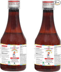 HealthBest Kidbest Iron (Haematinic) Syrup Zinc Folic Acid 200 ML (Pack of 2)